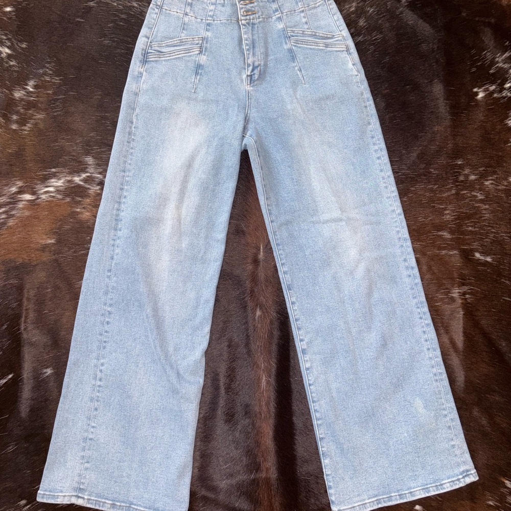 Stylish Light Blue Women's Flare Jeans